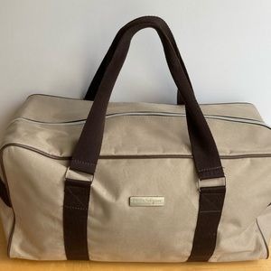 Salvatore ferragamo duffle bag luggage weekender canvas